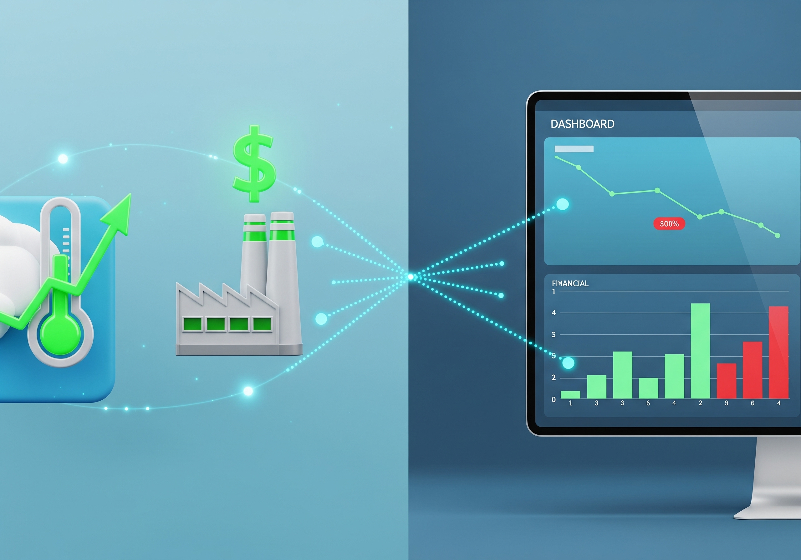 Data visualization of climate risk